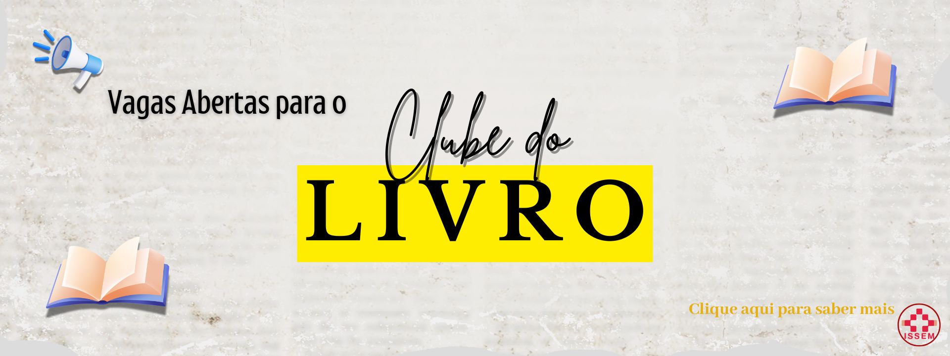 Vagas Abertas para o Clube do Livro