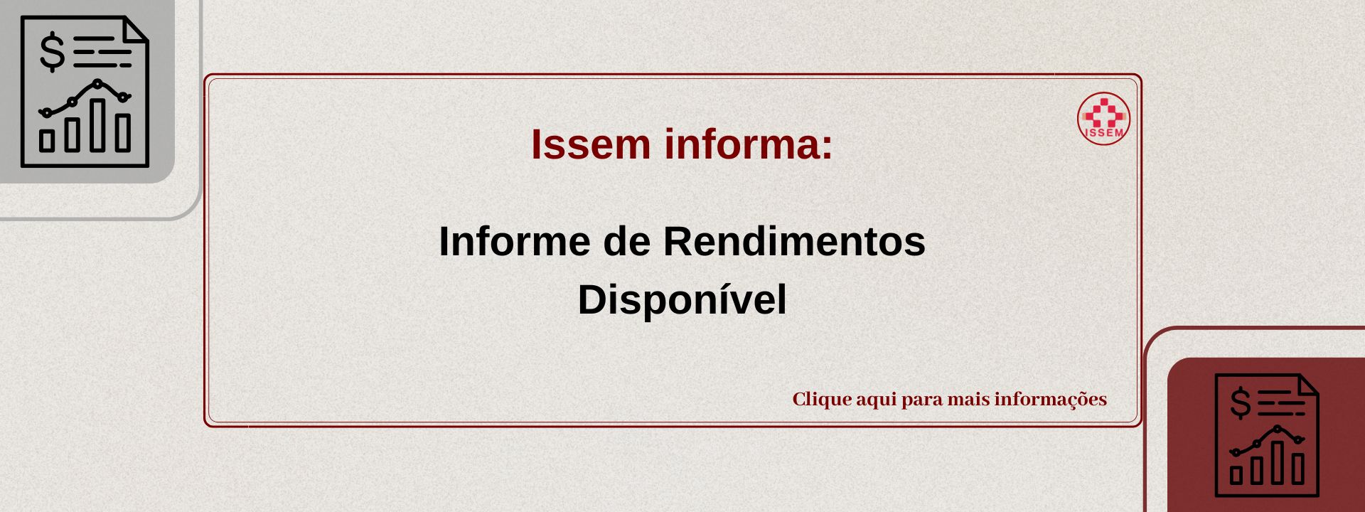 Informe de Rendimentos Disponível