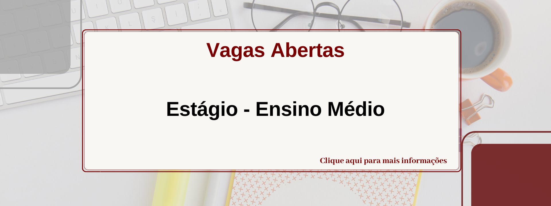 Edital ensino médio